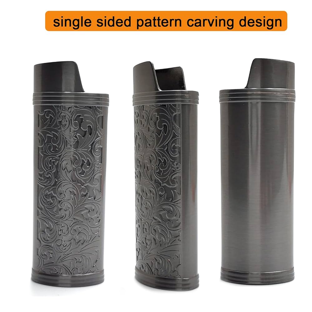 Amazon.com: Lucklybestseller Metal Lighter Case Cover Holder
